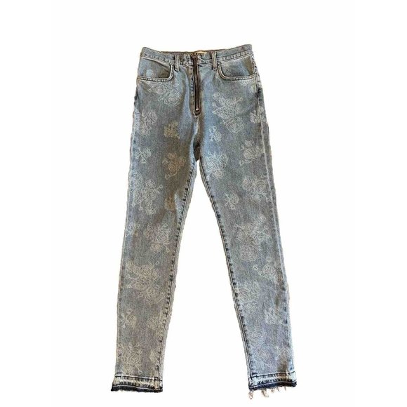 baldwin Denim - NWT Baldwin kansas city Jeans Womens 27 Front zip up Harley Rose High Waisted